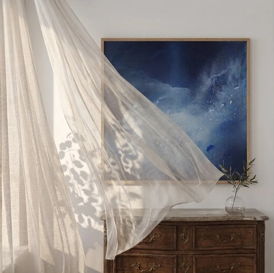 A study, in a living room.
