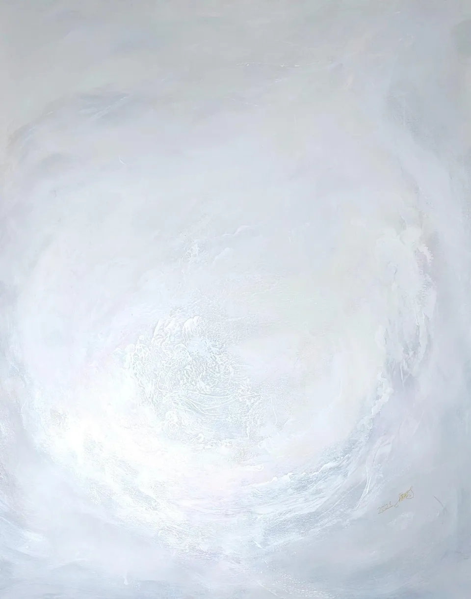 ANIMA MUNDI (The soul of the world), abstract painting by Beata Wiśniewska-Kowalewska