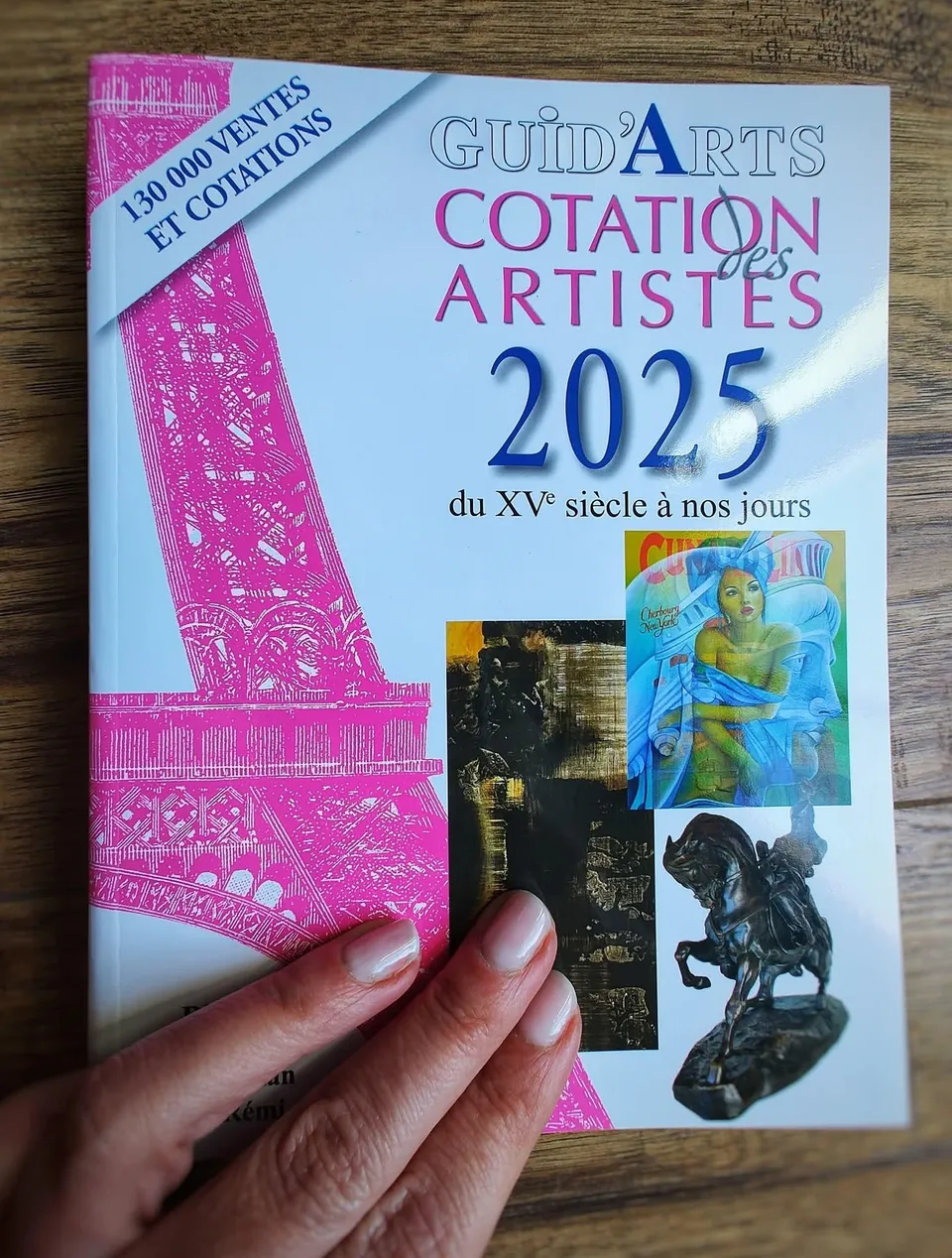 The artist with the Guid’Arts guide