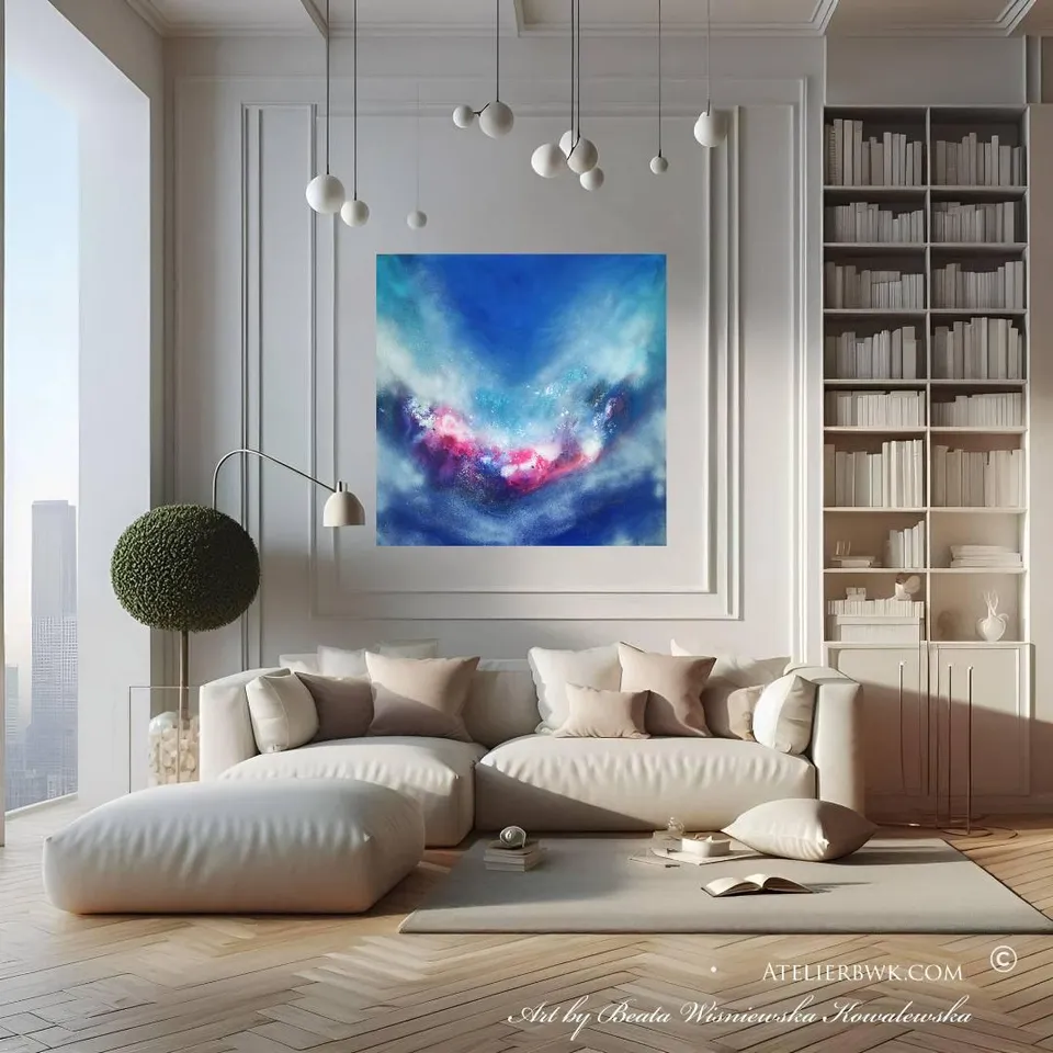 In an interior.