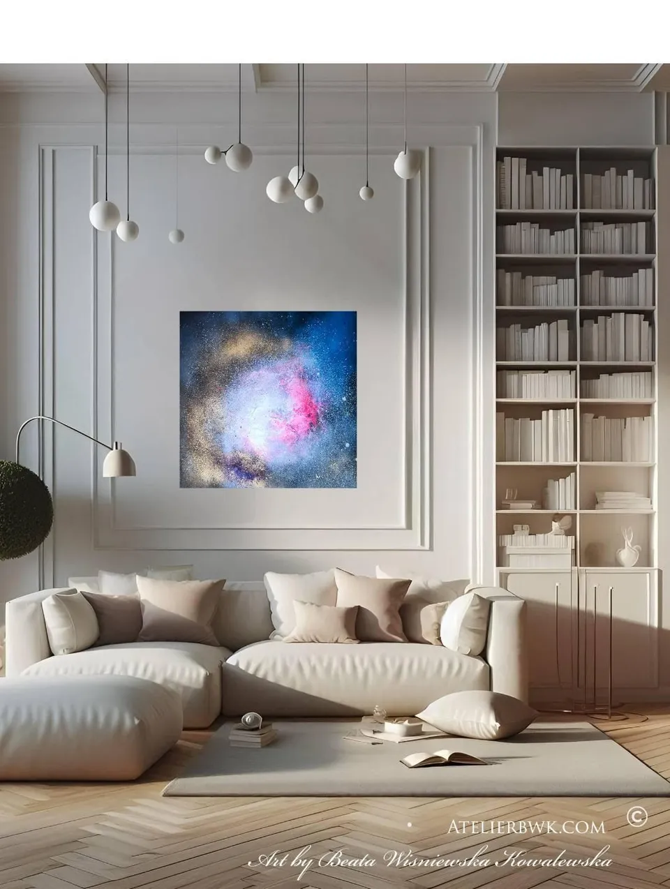 In an interior.