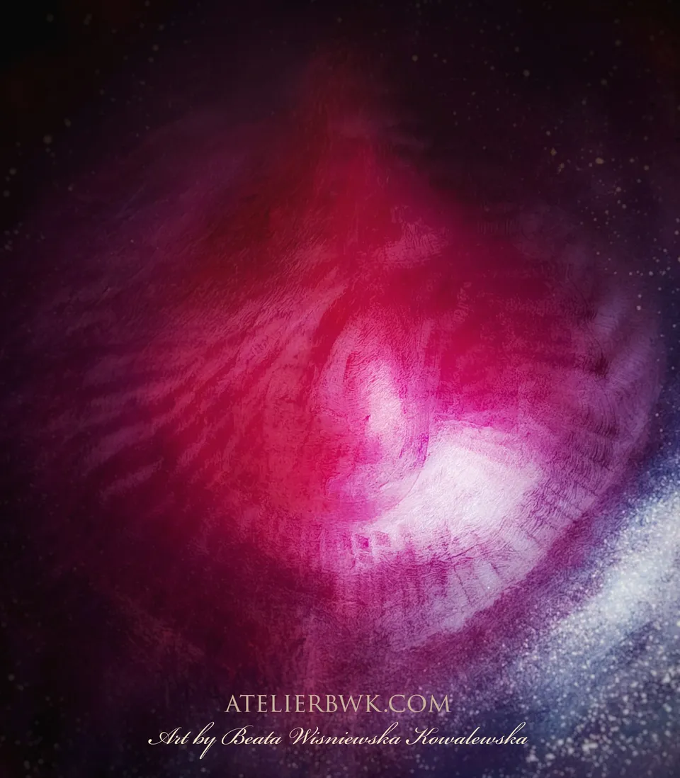 A pink and violet swirl.