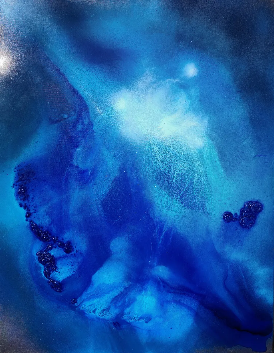 EX NIHILO (Presence released), abstract painting by Beata Wiśniewska-Kowalewska