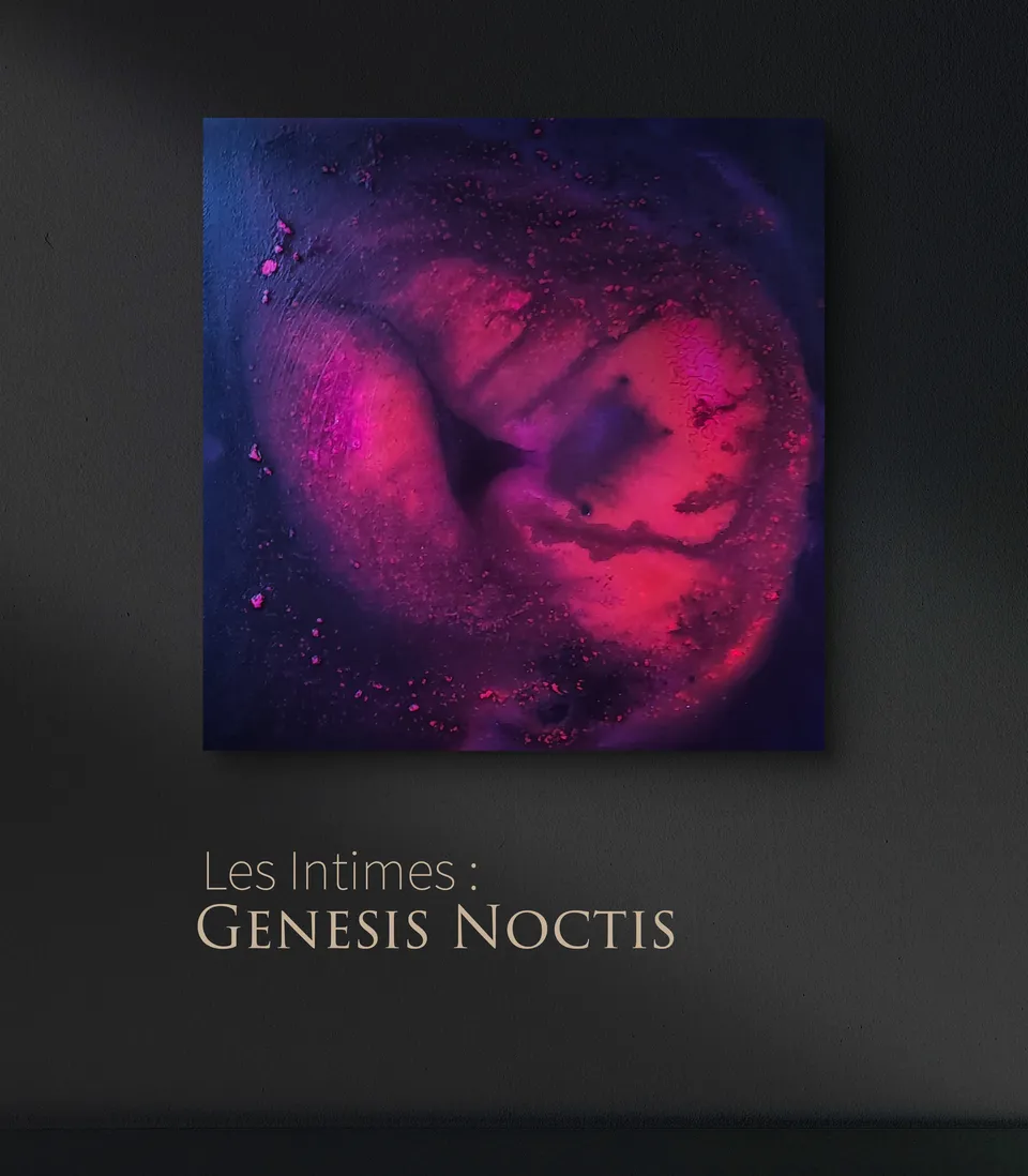 GENESIS NOCTIS (The genesis of night), abstract painting by Beata Wiśniewska-Kowalewska