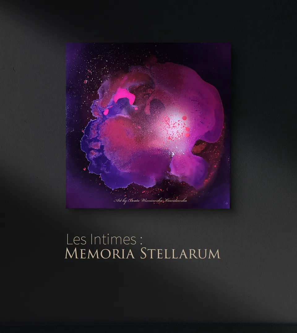 MEMORIA STELLARUM (The memory of the stars), abstract painting by Beata Wiśniewska-Kowalewska