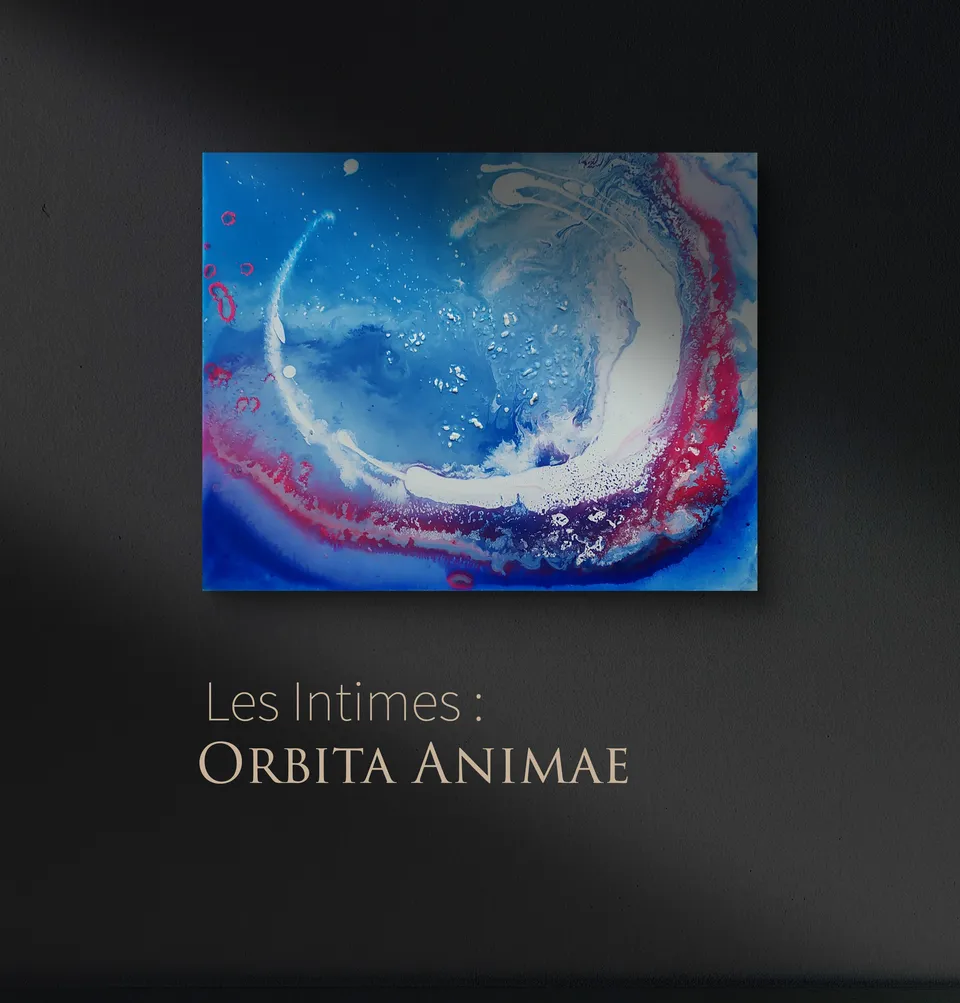 ORBITA ANIMAE (The orbit of the soul), abstract painting by Beata Wiśniewska-Kowalewska