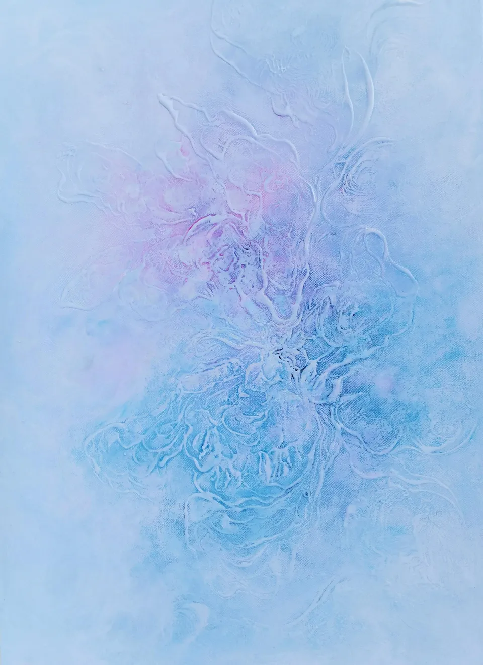 POŁĄCZENIE DUSZ II, an abstraction on the union of souls – abstract painting by Beata Wiśniewska-Kowalewska