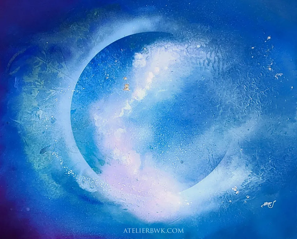 PORTA CAELI (The gate of heaven), abstract painting by Beata Wiśniewska-Kowalewska