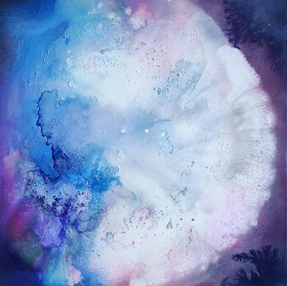 RUACH (The breath of the Spirit), abstract painting by Beata Wiśniewska-Kowalewska
